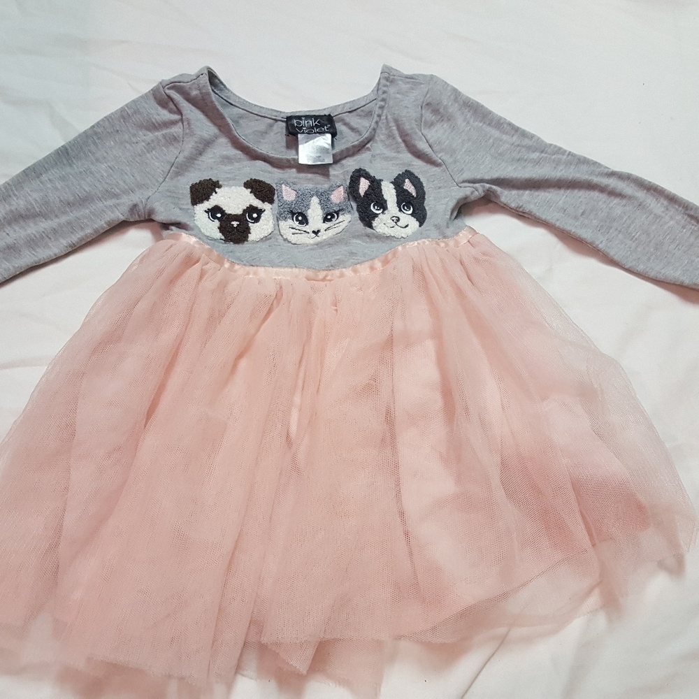 Pink Violet toddler dress